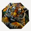1pc Tiger Jungle Automatic Folding Umbrella, Sturdy And Durable Automatic Folding Umbrella with 8 Ribs, Convenient for Outdoor Use191