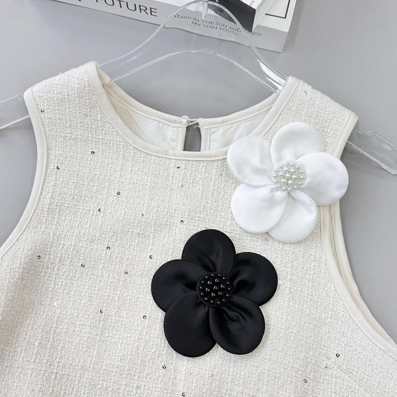 5 Pcs Black White Hand Sewn Colored Ding Cloth With Flower Clothing Patch Diy Clothing Accessories 11Cm