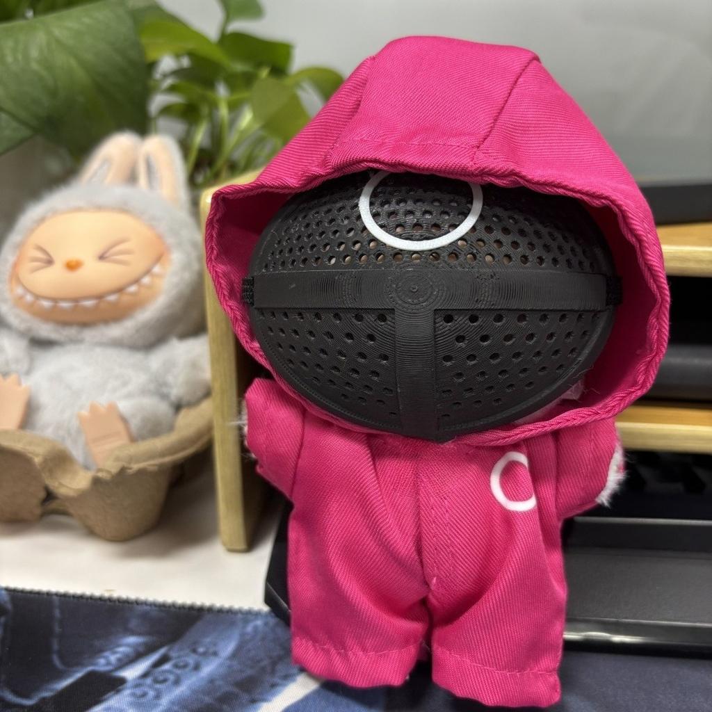 (Clothes Only) Seafood Game Collection Line Figure Clothes Outfit Face Cover Shoes for Labubu V1V2V3 Polyvinyl Chloride Material Figure Baby Clothes