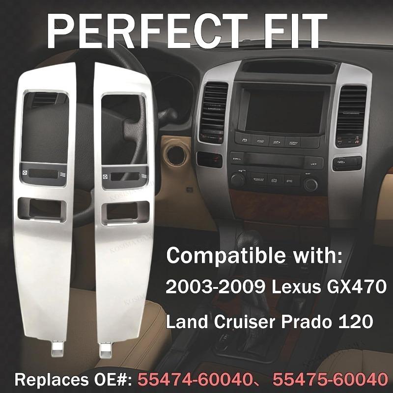 Car Air Conditioner Outlet Frame A/C Vents Plate Panel for Toyota Land Cruiser Prado 120 FJ120 for Lexus GX470 2003-2009