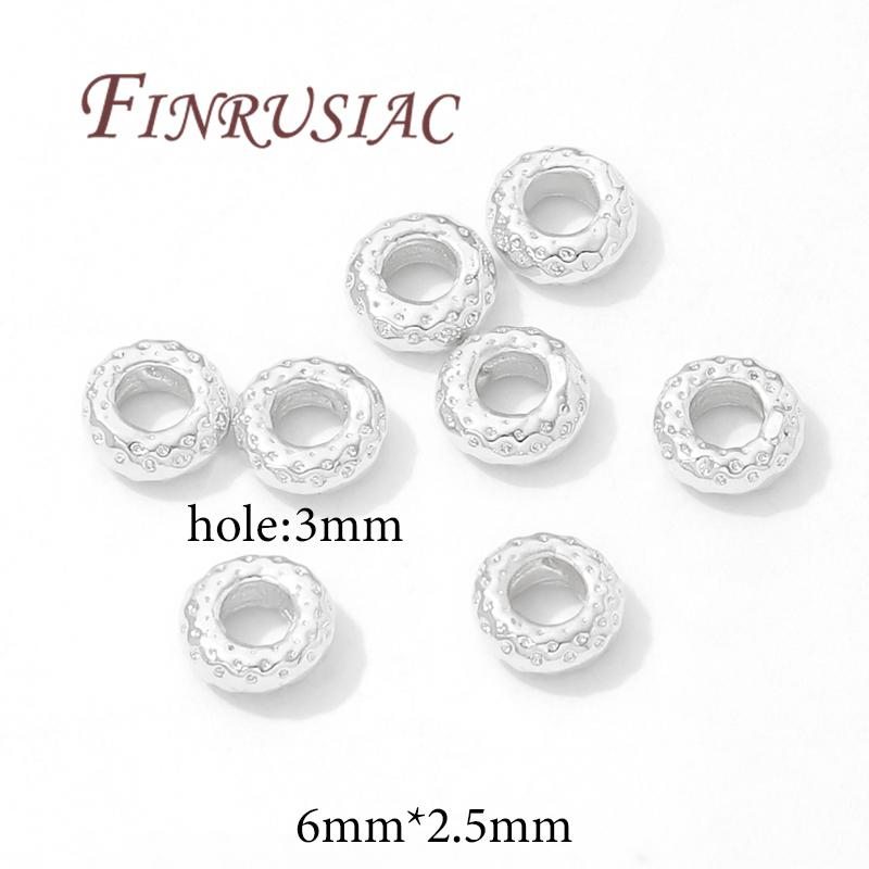 Separators For Beads 18K Gold Plated Brass Spacer Beads,Necklace Accessories,Bracelets Beads,DIY Jewelry Making Supplies