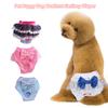 Pantalones Menstruales para Perra Cómodos Algodón Anti-acoso Mascota Cachorro Perro Lazo Pañal Ropa Suministros para Mascotas