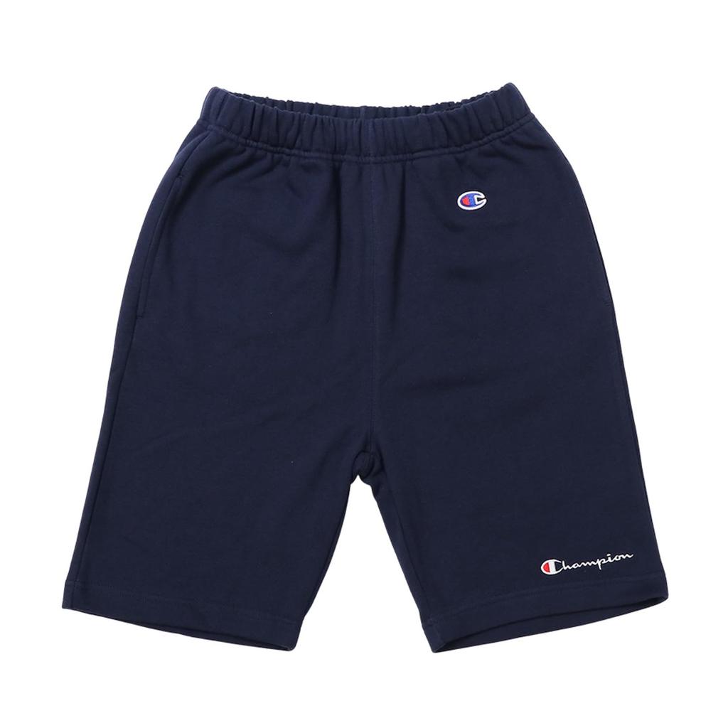 Champion Cotton Sweat Shorts with Slash Pockets On Both Kids' 100% Sides, Basic, Navy, CK-Z501