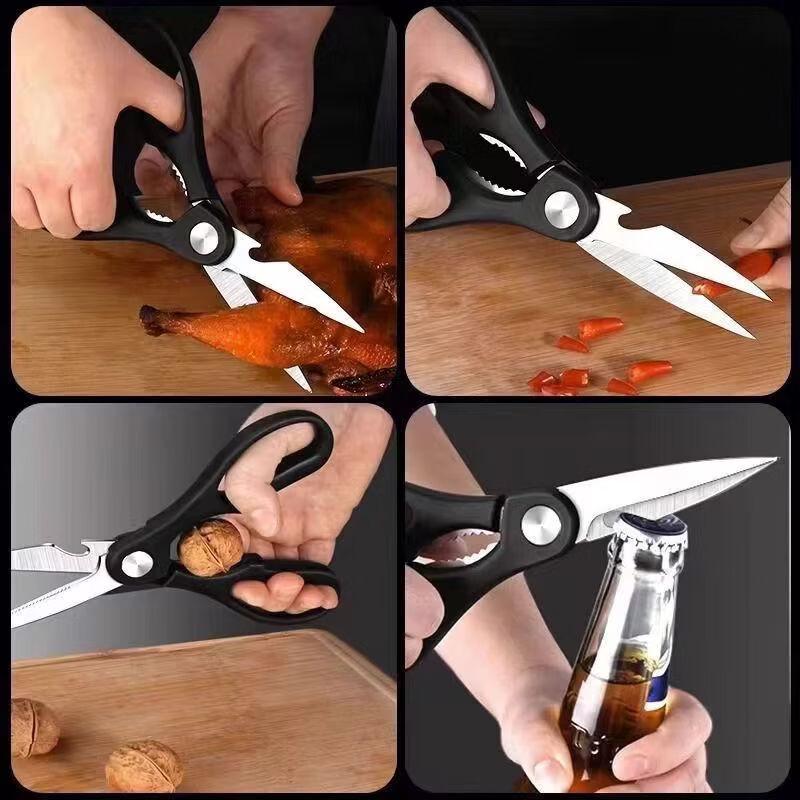 Zhi Shi Stainless Steel Multifunction Kitchen Scissors