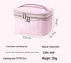 Chic Double-Layer Travel Makeup Bag: Cute, Spacious, Portable Cosmetics Organizer