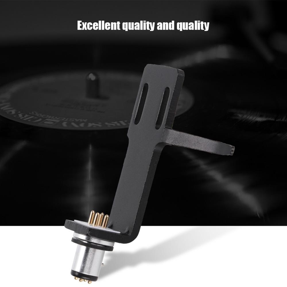 Complete Set with 4 Cables Phono Cartridge Headshell Record Player Kit for Phonograph Player