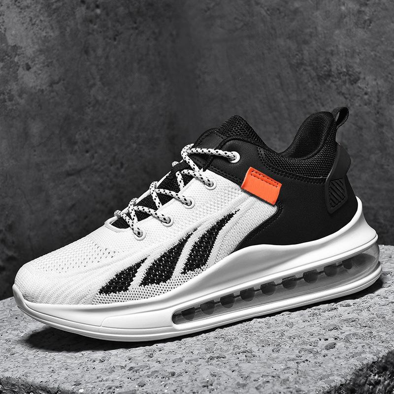 Men's Shoes Running Shoes Spring and Autumn New Air Cushion Trend Breathable Lightweight Running Shoes Men's Casual Foreign Trade Sports Shoes