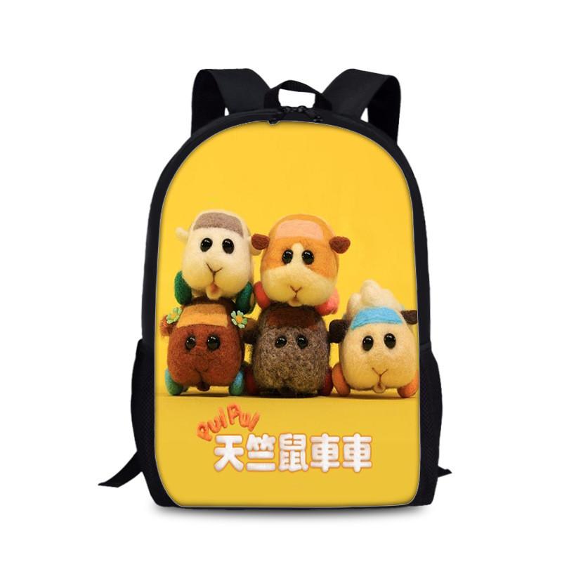 Tangalang Pui Pui Hamster Backpack For Kids With Nylon Material And Spacious Design