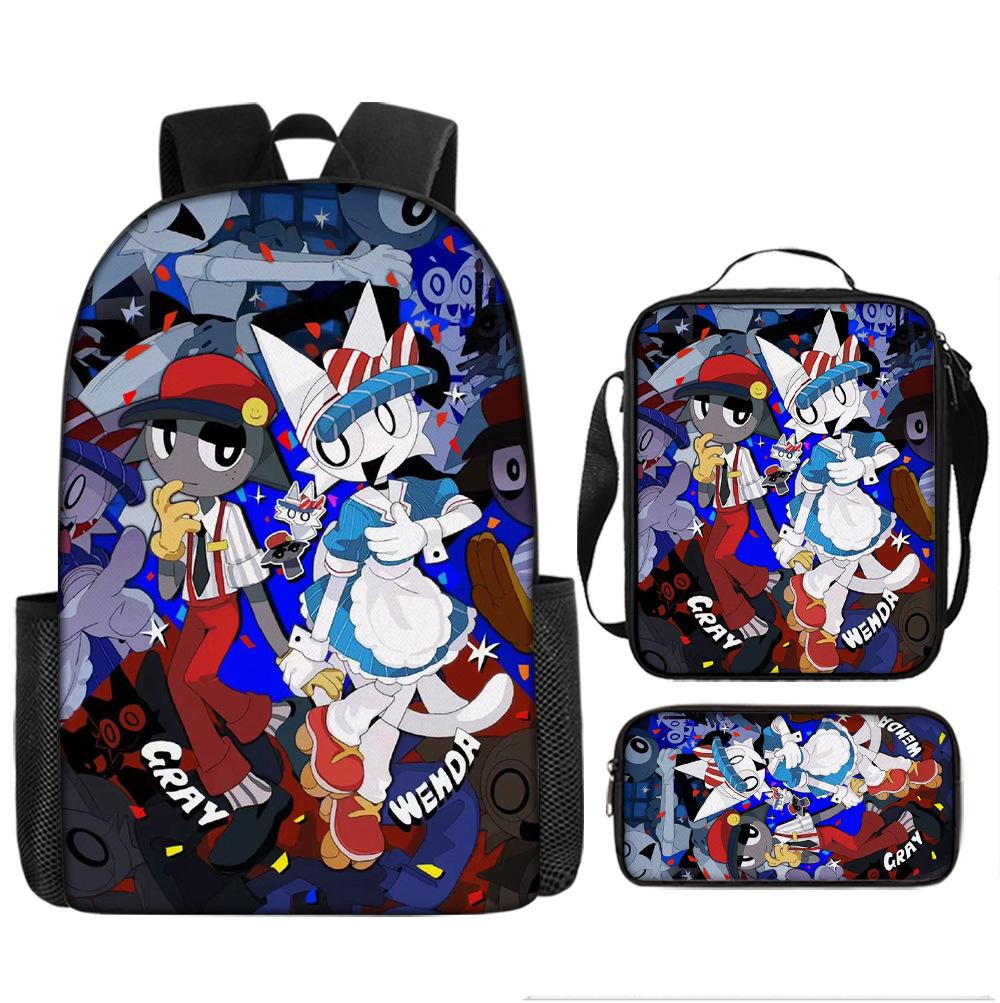 Sprunki Rhythm Box Backpack Primary School Third and Fourth Grades Lightweight Student School Bag