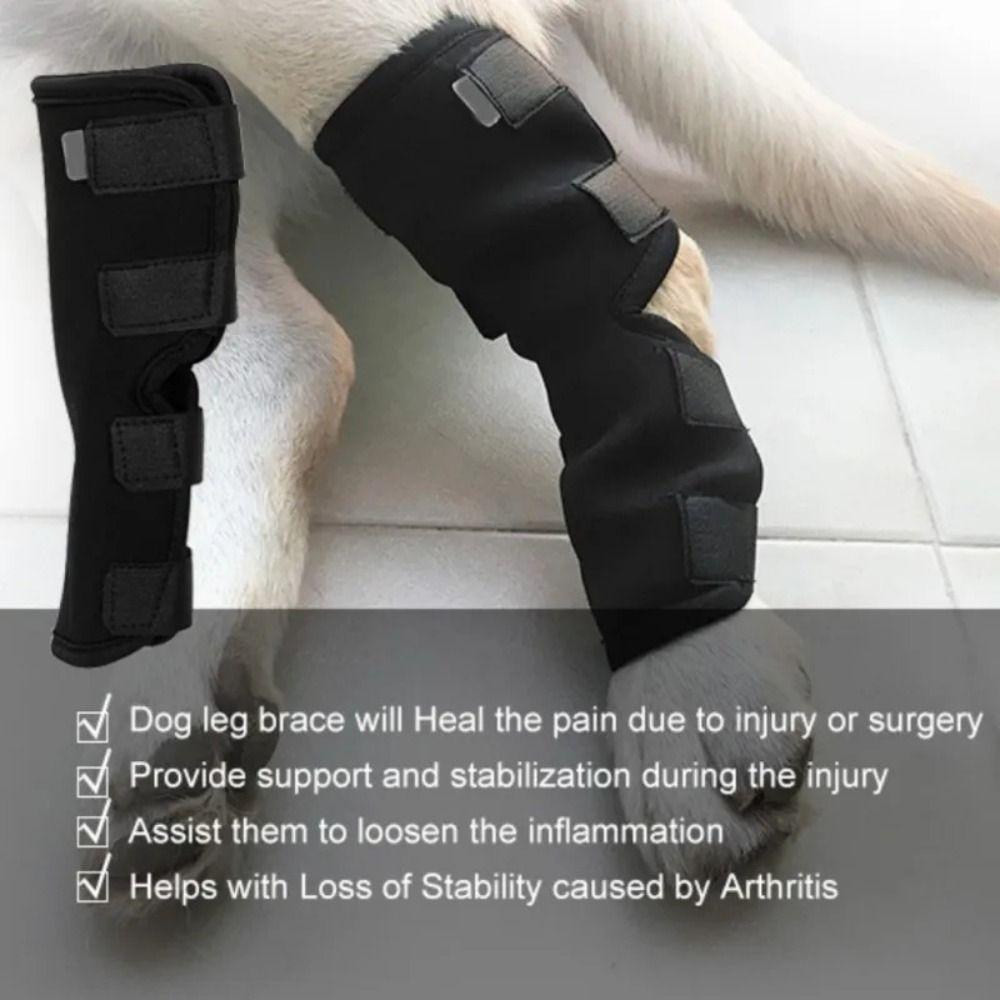 Anti-Lick Dog Bandages Leg Support Knee Brace Strap Breathable Pet Knee Pads  Dog Accessories