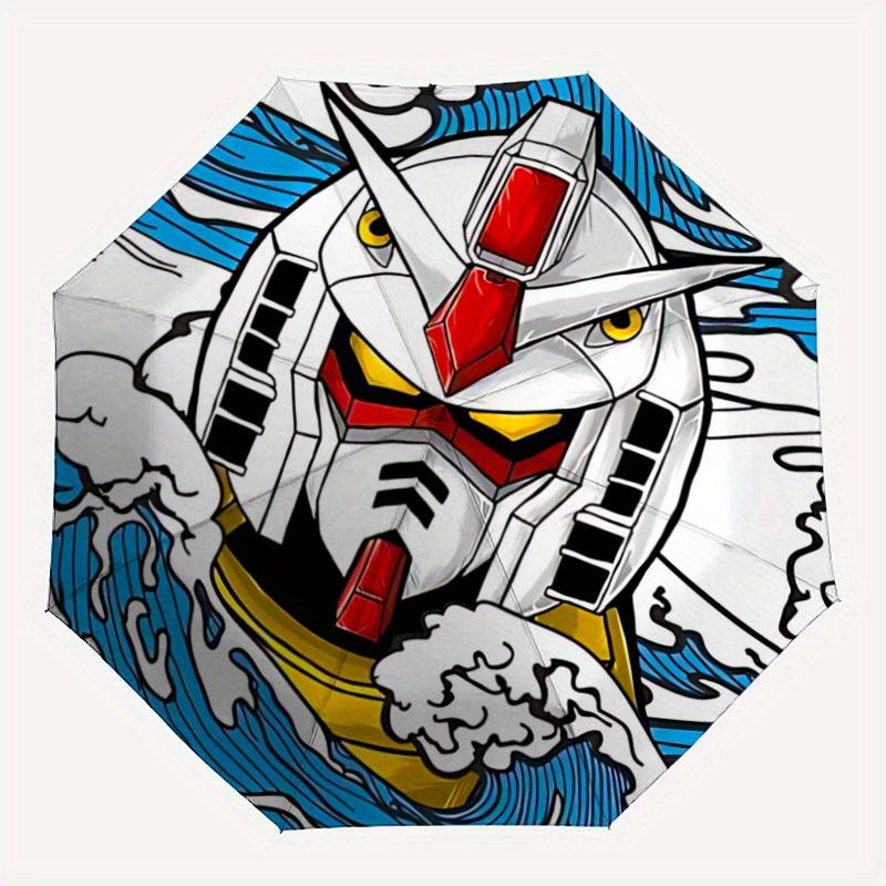

1pc Gundam Automatic Opening/closing Umbrella, Foldable Sunshade, Perfect Gift for Friends, Durable Handle yy250812096