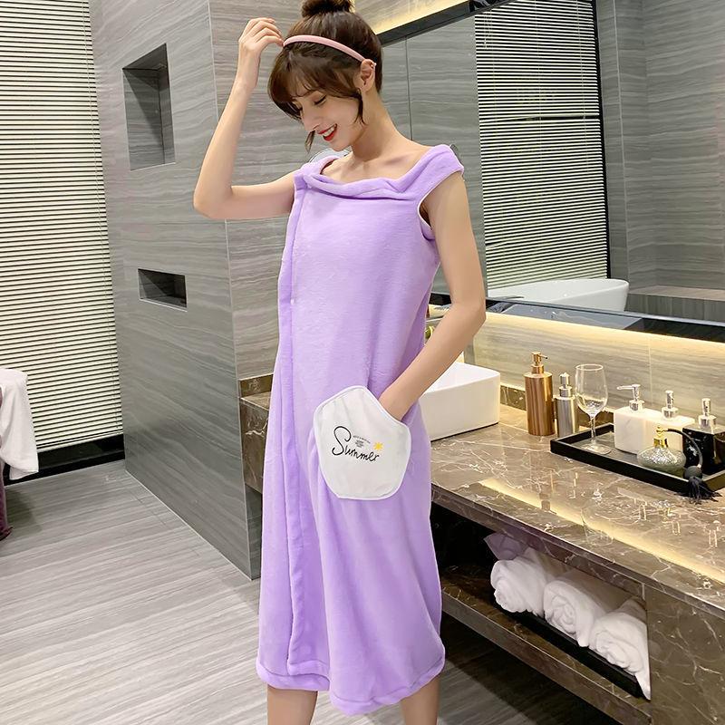 Osuška Catties velikosti Plus 90-180, nositelná, pro ženy, dospělé, sling, koupelová sukně měkčí než čistá bavlna, rychle absorbuje vodu a nepadá chlupy.