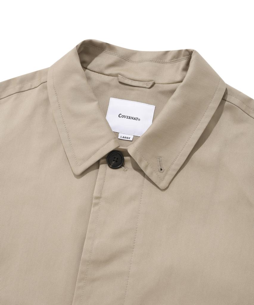 Covernat Oversized Raglan Single Coat Beige