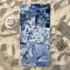Marine life Blue hues Towel For Swim Yoga Gym Quick Drying Soft and skin-friendly Beach Towels All-Season