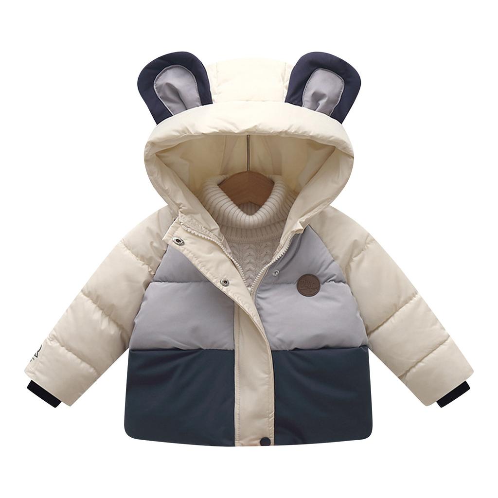 Children's Down Cotton Jacket Winter Thickened Baby And Small Children's Coat Cotton Coat Korean Version For Boys And Girls