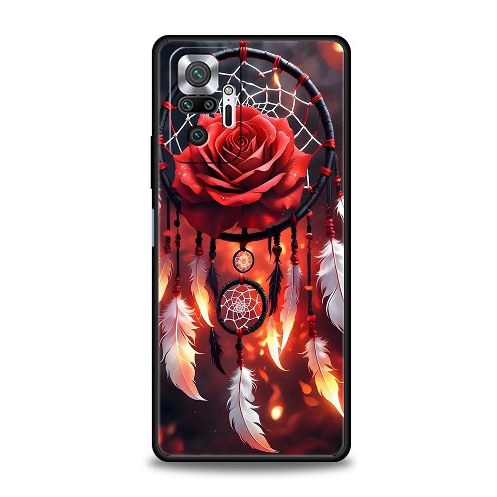 

Cute Mandala Dreamcatcher Phone Case For Xiaomi Redmi Note 14 13 5G 10 11 12 Pro Plus 4G 14C 13C 12C 10C Black Cover Redmi 12C