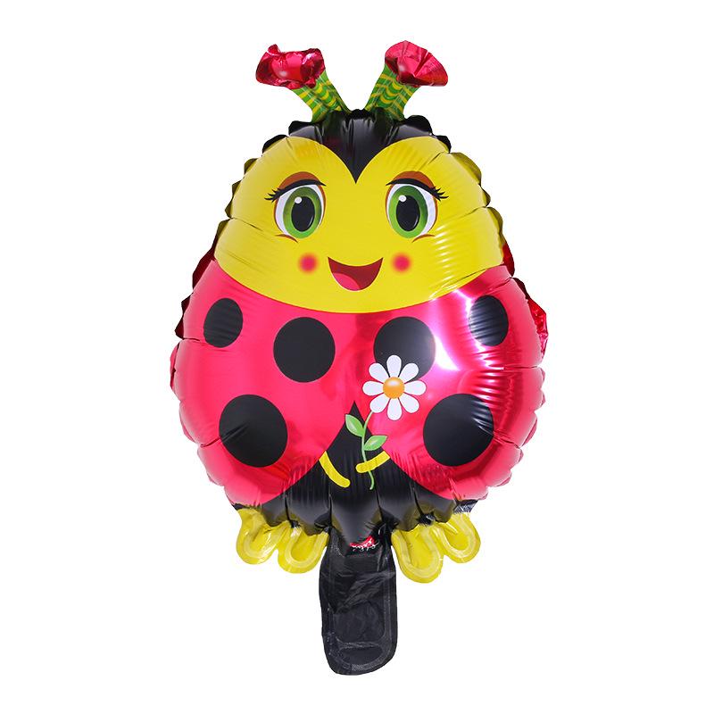 Mini Insect Aluminum Foil Balloons for Children's Birthdays - Shaped Decorations and Street Sale Promotion