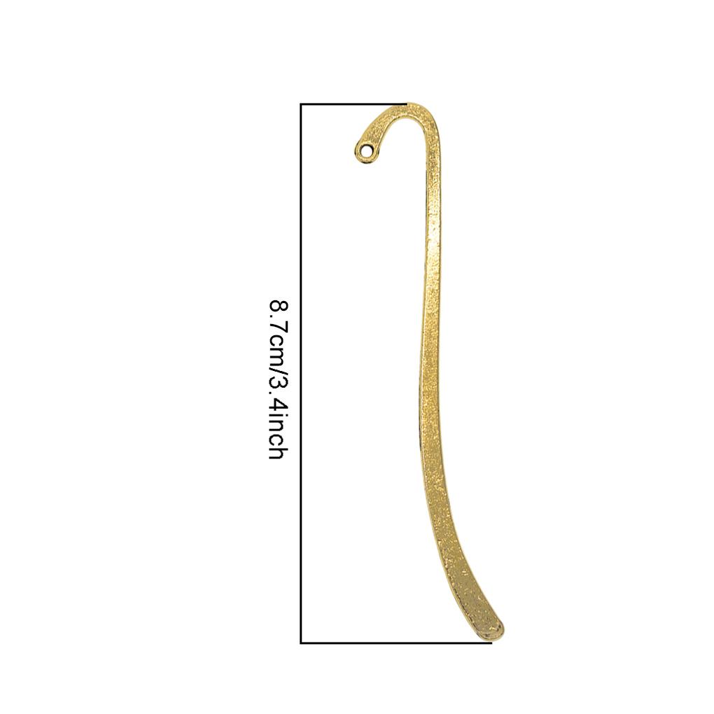 24 Pieces of Hook Bookmark Zinc Alloy Jewelry Making Book Mark Office Decoration Pendants Homemade DIY Crafts Accessories