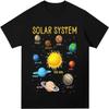 Solar System Planets T-Shirt Men Science Space Shirts Women Short Sleeve Kids Graphic Tee Collection Boys Girls STEM Tee Tops