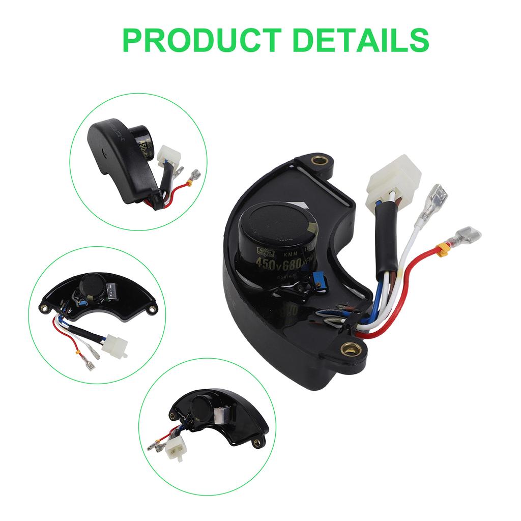 Generator Spare Parts Voltage Regulator Dynamo Generator Parts Plastic Shell Regulator Voltage For 7KW Generator