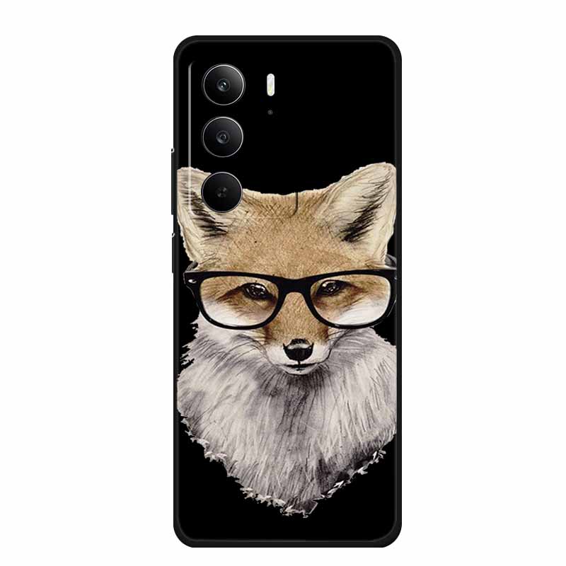 For Realme Narzo 80 Lite 5G Case Narzo80 Lite Coque Cartoon Cat TPU Black Silicone Soft Phone Case For Realme Narzo 80Lite Funda