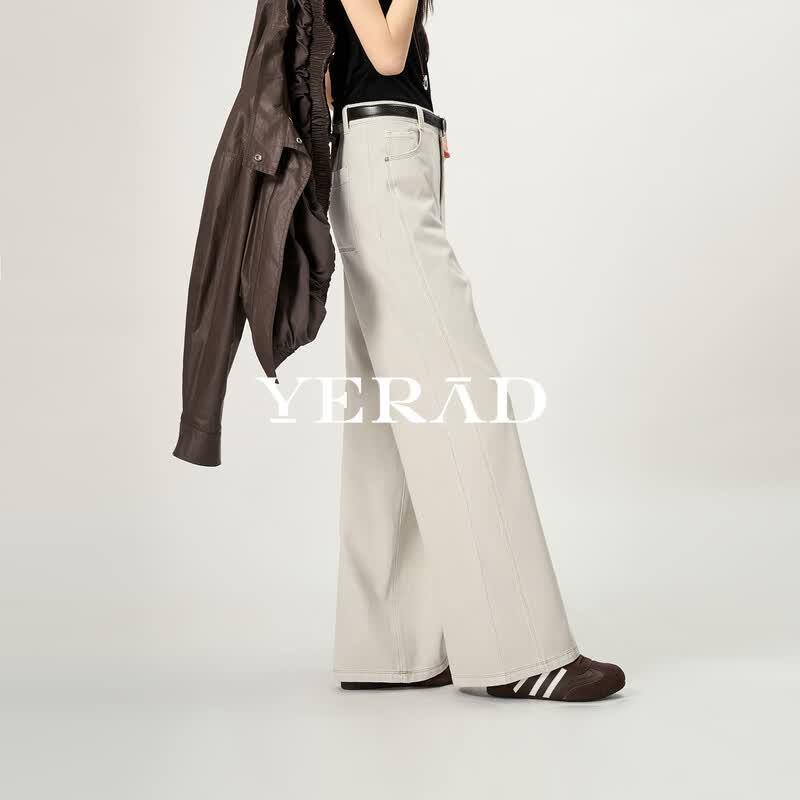 YERAD Women's Loose Wide-Leg Denim Jeans