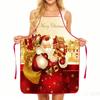 Christmas Aprons Christmas Tree Santa Claus Dress-Up Decorative ApronsWaterproof and Oil-Proof for Festive Cooking Holiday Decor