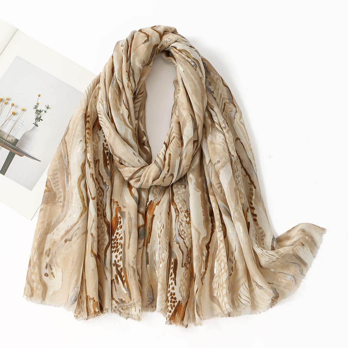 

Fashion Printed Stripe Fringed Shawls Women Cotton Linen Muffler Travel Sun Protection Scarf Paisley Printed Scarf 180*85cm