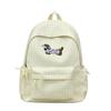 Schoolbagins Cartoon Puppy Backpack Women's Fashion Versatile Plaid Student School Bag Large Capacity Casual Backpack