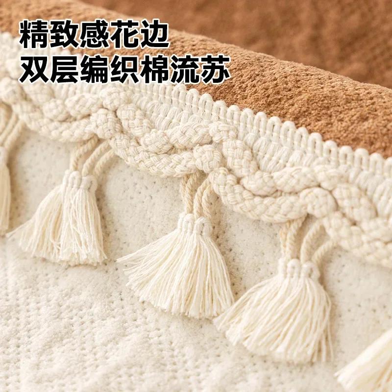 Non-Slip Chenille Sofa Cover for Living Room Four Seasons Universal Sofa Cushion French Style Light Luxury Couch Covers Home