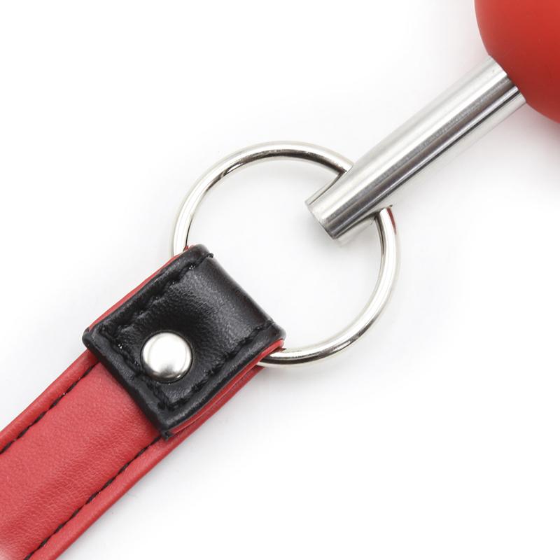 Silicone Sex Open Mouth Gag Ball Metal Rod PU Leather Strap Bdsm Gag Slave Bondage Restraints Sex Toys For Women Couples
