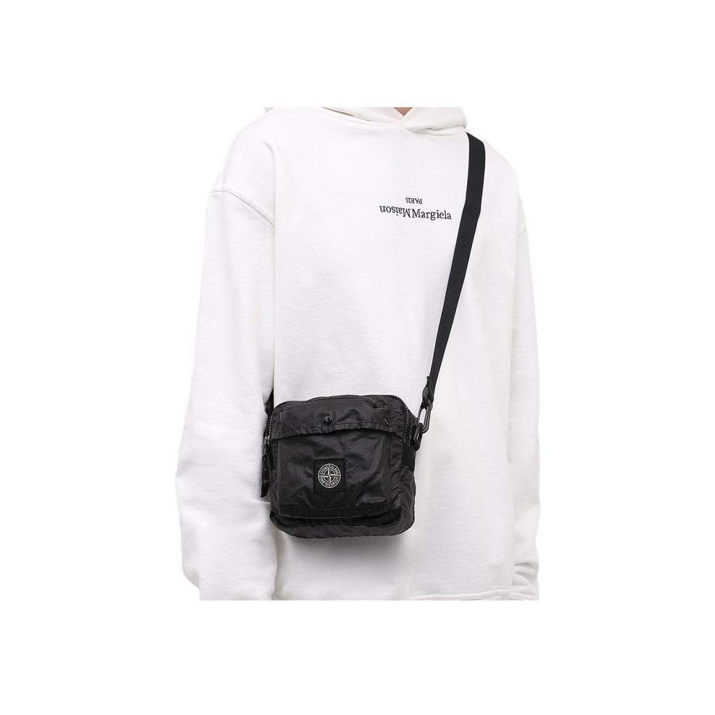 New STONE ISLAND Cotton Small Square Bag Shoulder Bag Crossbody Bag Regular Men's Black 751590270-V0029