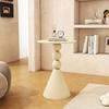 Ironwork edge table, small apartment, cream style living room, circular creative coffee table,sofa edge table, simple and modern