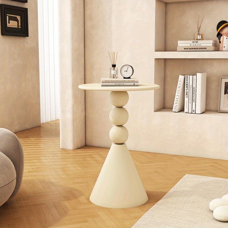 Ironwork Edge Table, Small Apartment, Cream Style Living Room, Circular Creative Coffee Table,sofa Edge Table, Simple and Modern