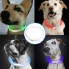 New USB Rechargeable Pet Dog LED Light Collar Luminous Trimmable Dog Fiber Optic Collar Anti-Lost Durable Dog Collar