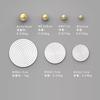 Nordic Electroplating Imitation Metal Mirror Nail-free Wall Decoration Ball Wood Art Chassis Living Room Dining Room Ornaments