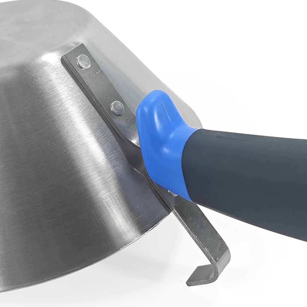 Edelstahl Gipszement Mischschüssel mit ergonomischem Griff und Aufhängehaken für Farbe Mörtel Putz Anwendung