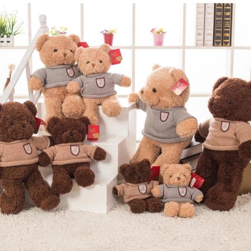 Teddy Bear Doll Plush Teddy Bear Hug Bear Rag Doll Girl Wedding Birthday Gift Female Throw Pillow