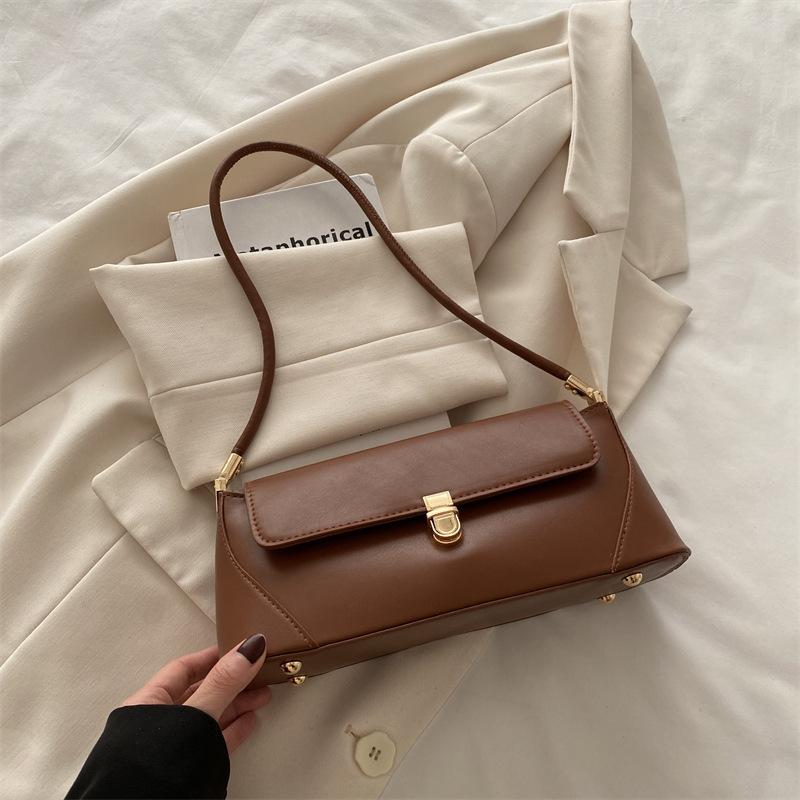 Fashion Simple Women Shoulder Bag Trendy Daily Armpit Rectangular Baguette Bag