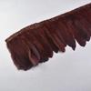 1Meter Colored Goose Feathers Trims Real Geese Feather Trim Tassel Fringe Ribbon White Black Feather Crafts Clothes Accessories