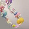 Colorful Beaded Phone Straps 14cm DIY Graffiti Acrylic Star Anti-Lost Phone String Key Chain