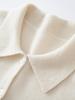 2025 Autumn/Winter Women's Cashmere Polo Collar Long Sleeve Loose Knit Cardigan Sweater