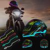 Cycling Motorcycle Helmet LED Cold Light Self-adhesive Reflective Luminous Sticker Strip Modified Waterproof Decoration