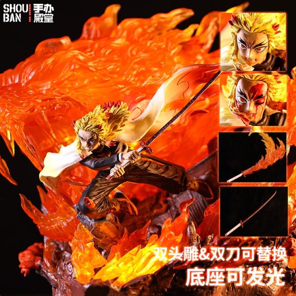 51cm In Stock Demon Slayer Agatsuma Zenitsu And Kochou Shinobu Gk Anime Figure Statue Desktop Decoration Collection Model Gifts Poseable Articulated