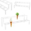 Double-Layer Acrylic Ice Cream Stand 12 Holes Desktop Desserts Organizer Wedding