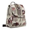 Vintage Ethnic Style Bohemian Handmade Bag Woven Backpack Women's Canvas All-in-one Printed Backpack