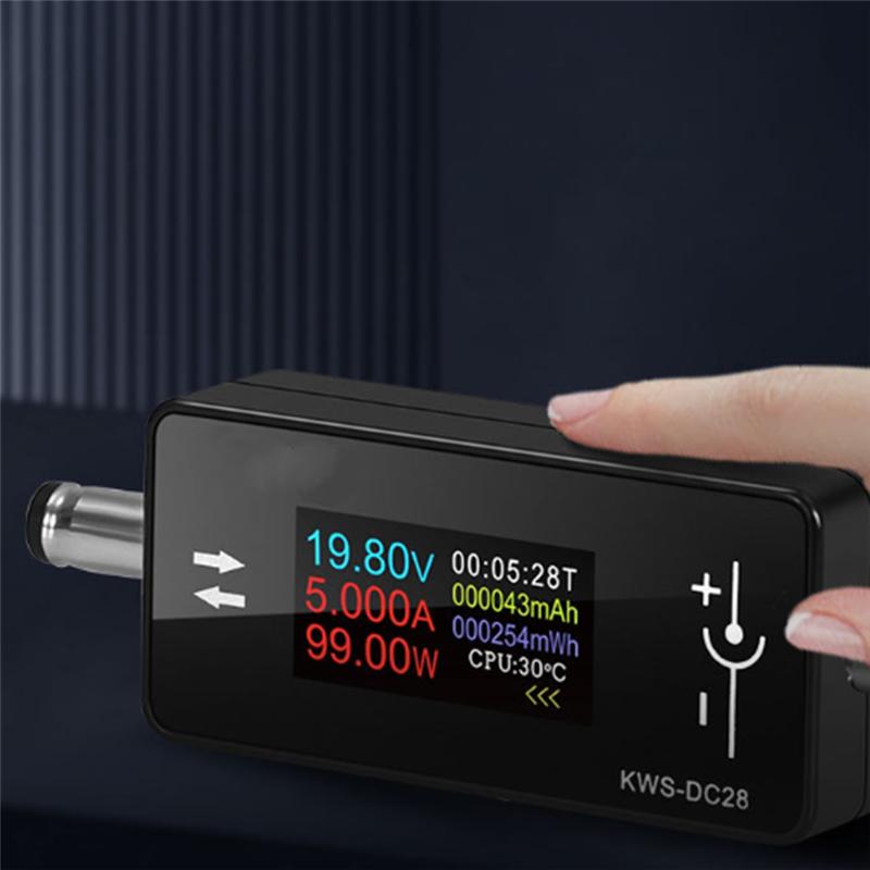 B52C Current Detector KWS-DC28 0.96 Inch TFT HD Digital Display Handy Ladetester Detektor