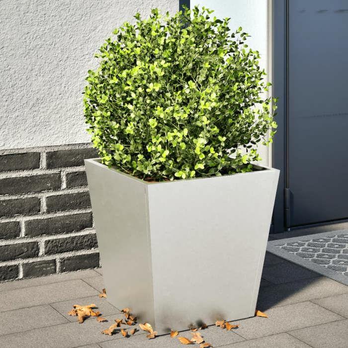 VidaXL Jardinières 2 pcs 40x40x40 cm acier inoxydable, jardinière d'extérieur, boîte à fleurs, boîte de jardin, jardinière 851061