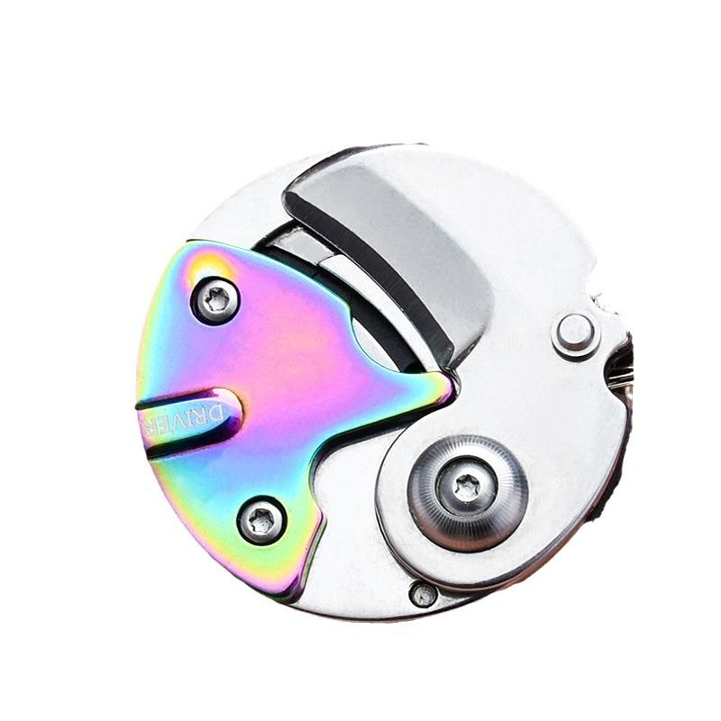 Coin Pocket Outdoor Folding Knife Sharp Portable Pocket Pendant Neck Key Mini EDC Tool Fruit Knife Multi Functional Knife