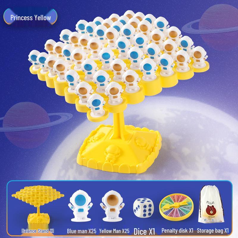 

Астронавт Лягушка Дерево Баланса: Детская развивающая игра Дженга для развития концентрации и навыков.